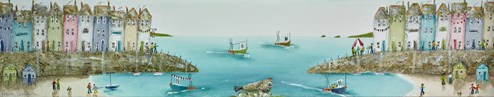Selkie's Sea by Rebecca Lardner - Original Painting on Box Canvas